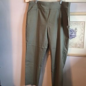 Chico’s Fabulously Slimming Ankle pant. Sage green